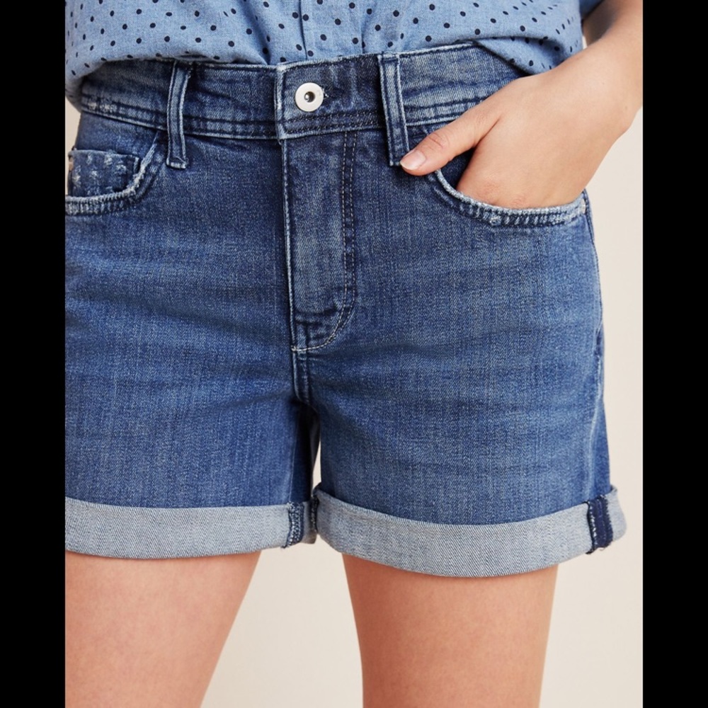 NWT Pilcro Letterpress 32 Anthro Slim Jean Shorts